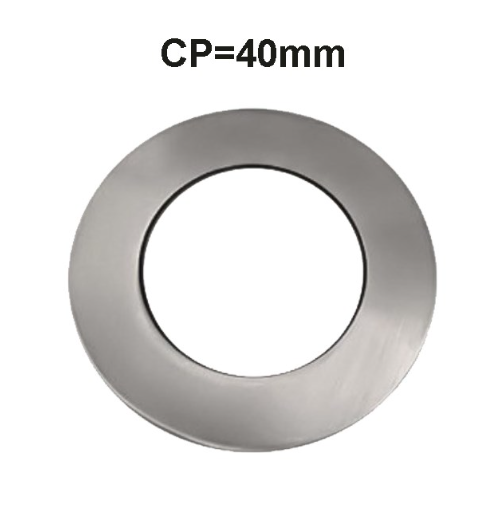 Brushed Nickel Cover Plate 40mm