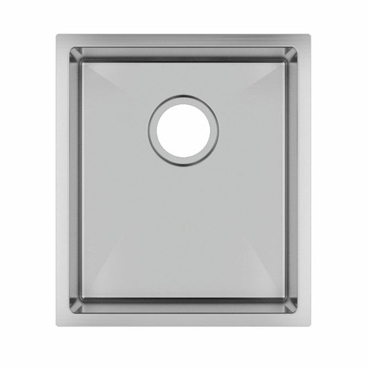 1.2mm Handmade Top/Undermount Single Bowl   Kitchen Sink - 390x450x215mm