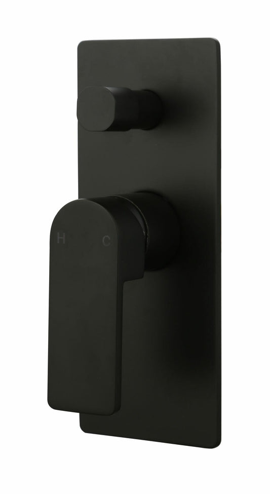Flores wall mixer with diverter - Matte black