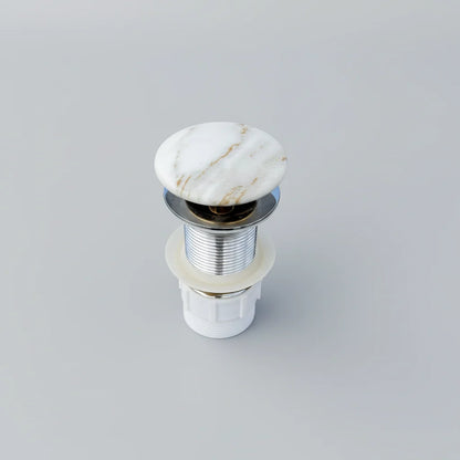 Fusion Pop-up waste 32 mm Non-over Flow with Matte Carrara Ceramic Cap