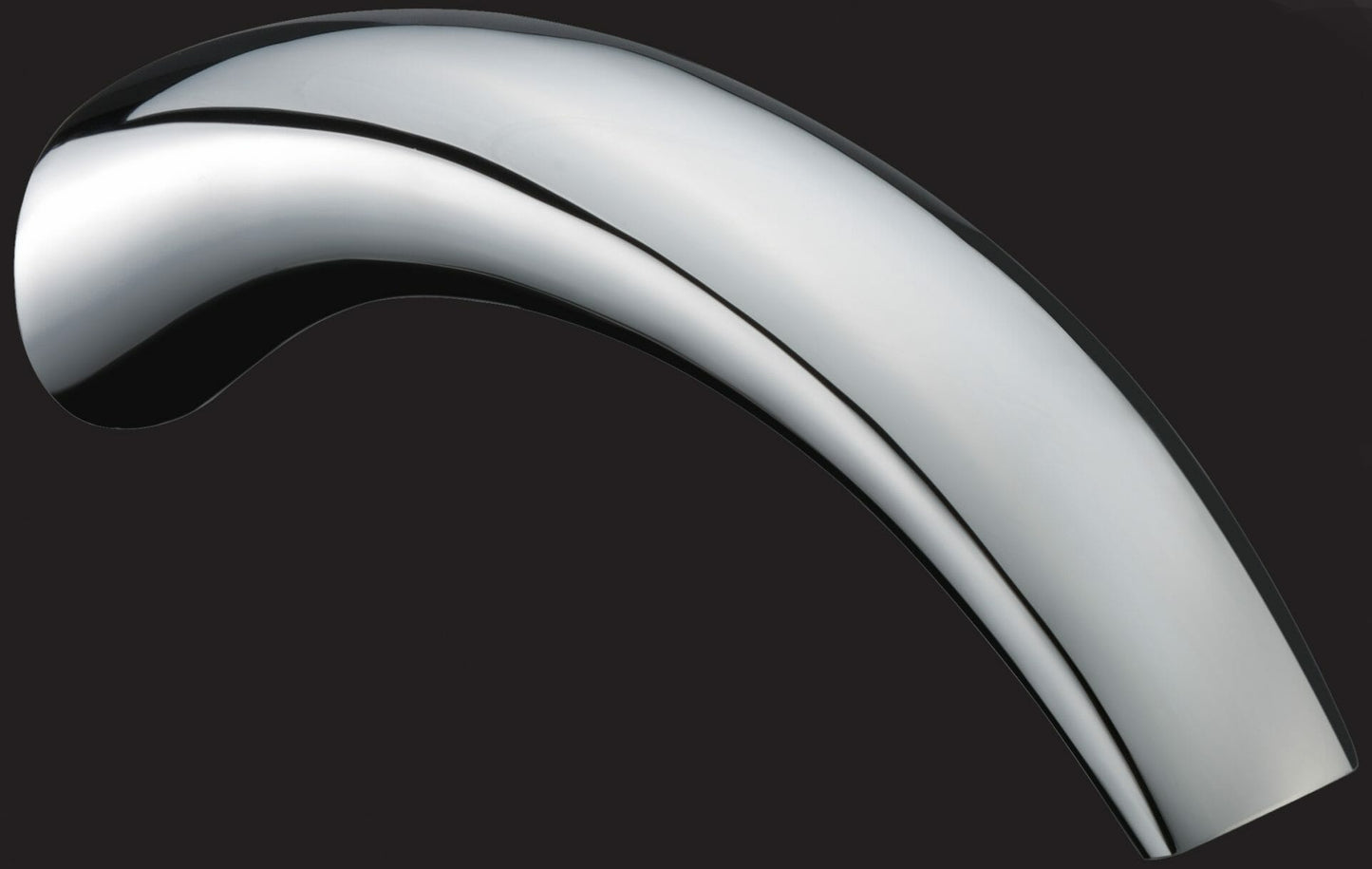 Yale Round Crescent Shaped Bath Spout - Chrome