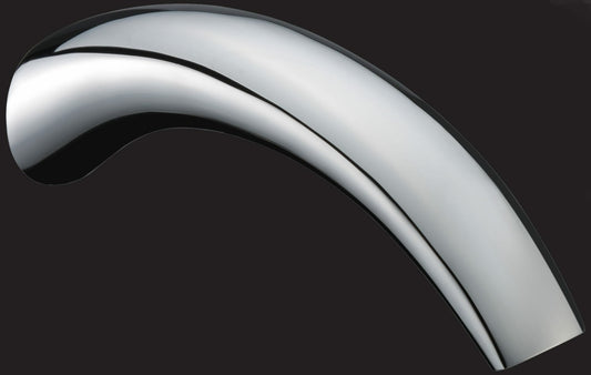 Yale Round Crescent Shaped Bath Spout - Chrome