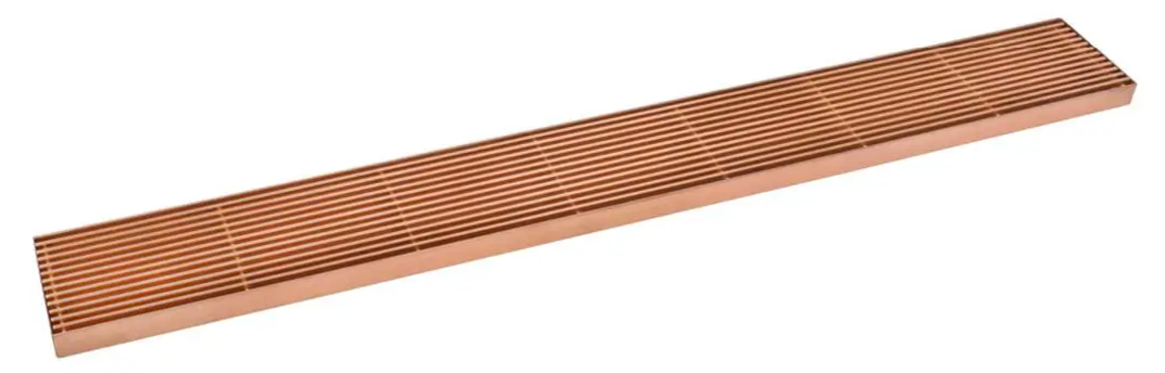 900mm DIY Rose Yellow Gold Grill Floor Waste/Shower Grate | GW-RG-900-DIY