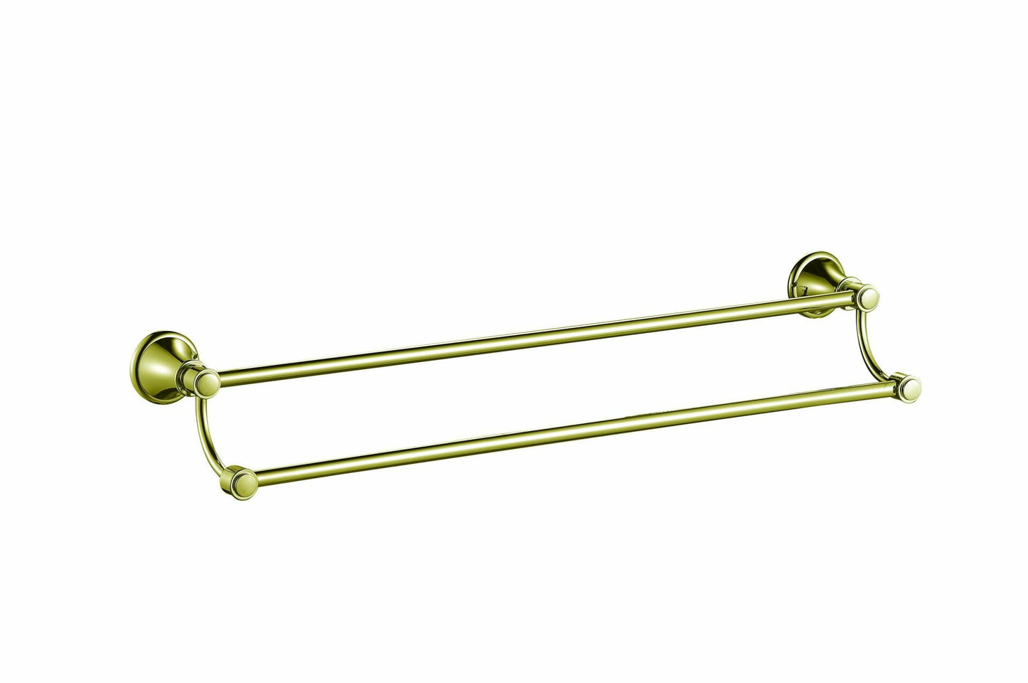 Clasico Double  Towel Rail - 800mm - Brushed Gold