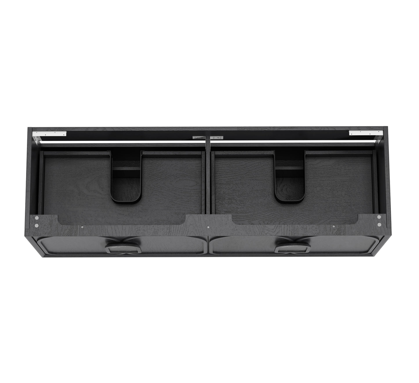 Laguna 1500mm Black American Oak Wall Hung Cabinet Only