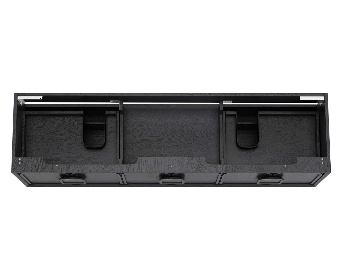 Laguna 1800mm Black American Oak Wall Hung Cabinet Only