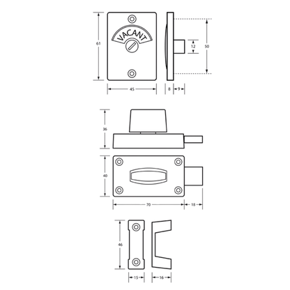 100 Series Lock and Indicator Set – With Screw Fixings