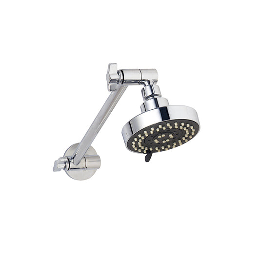 100mm Five Function Shower on Link Lock Arm - Chrome