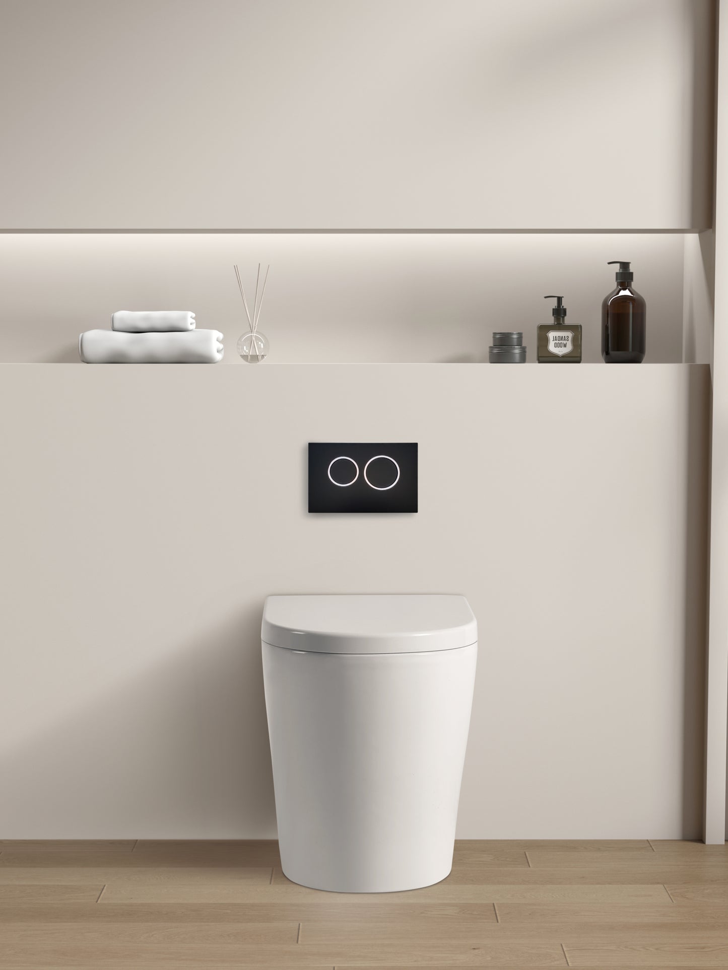 Avery Box Rim Wall Faced Floor Pan - Gloss White