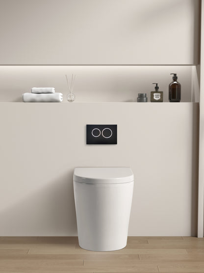 Avery Box Rim Wall Faced Floor Pan - Gloss White