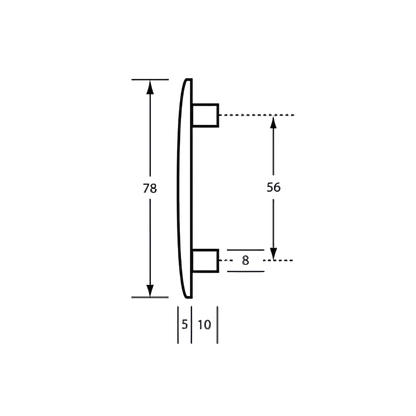 106 Concealed Fix Face Plates (Each) – to suit 106C Gravity Hinge, 207C Gravity Hinge, 301 Gravity Hinge and Moda Spring Hinge
