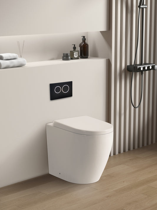 Elvera Rimless Wall Faced Floor Pan - Gloss White