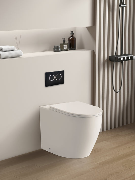 Elvera Tornado Rimless Special Care Toilet Suite - Gloss White