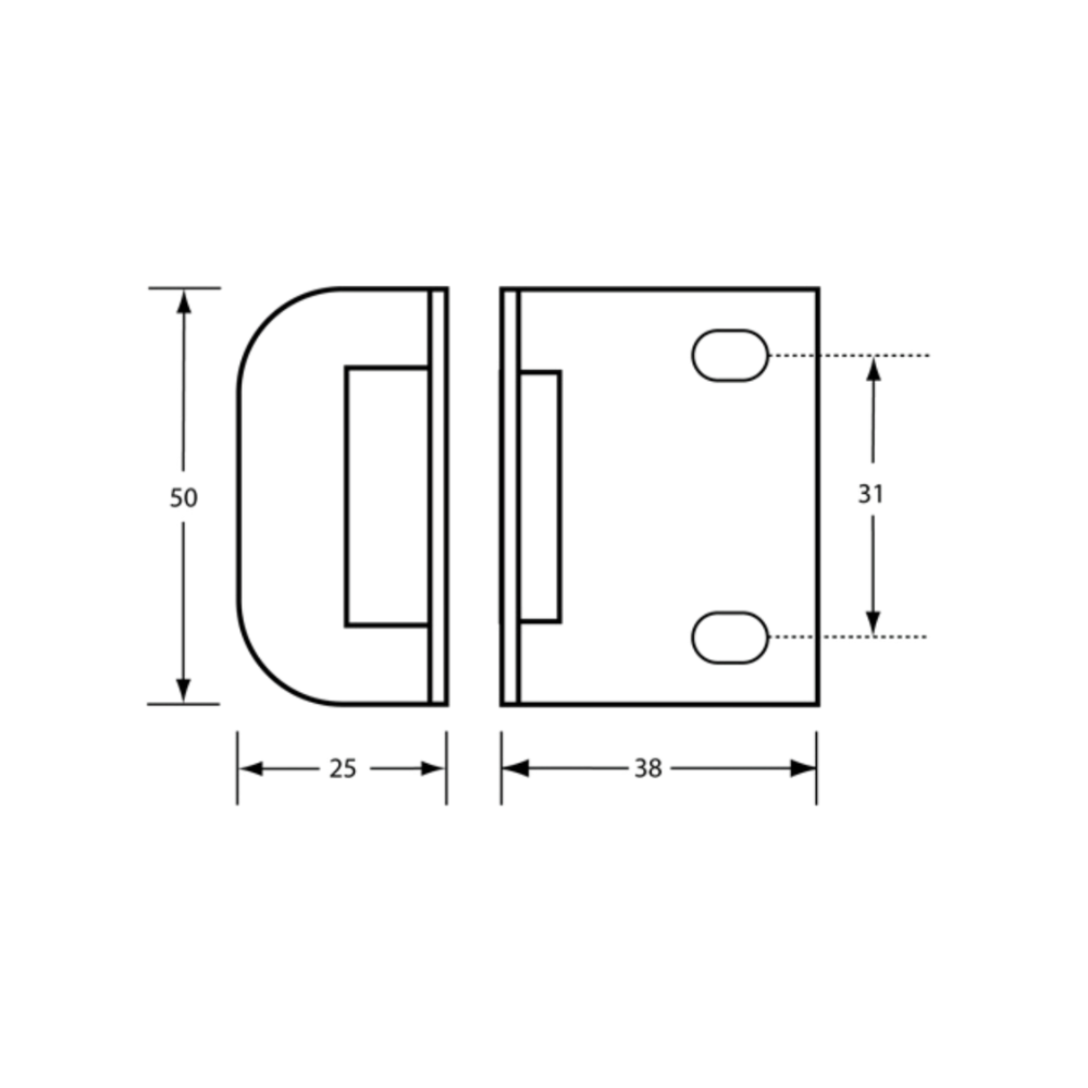 108 Staple 31mm C to C – Bolt Through