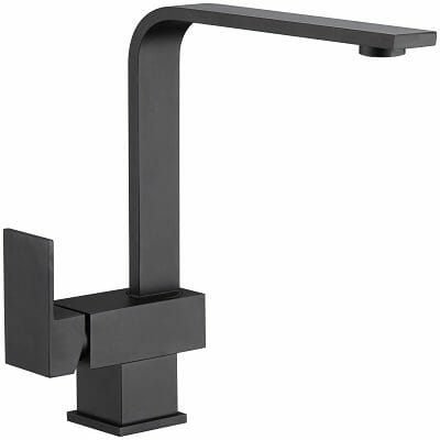 Swivel Kitchen Mixer Square Black ""**Discontinued/Clearance Stock No Exchange or Refund