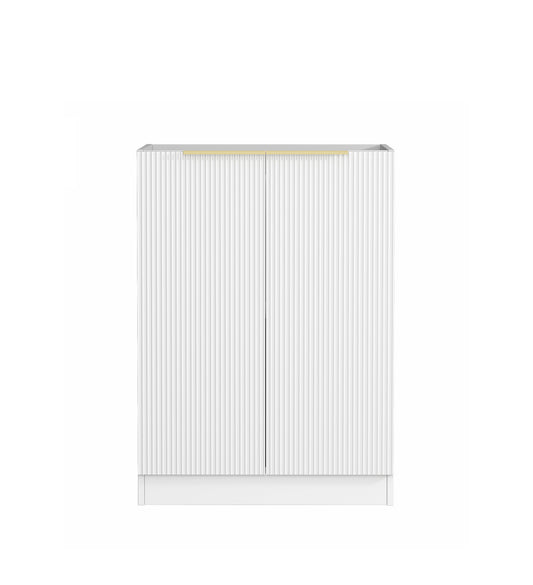Mini Laundry 650mm Bondi White with Natural Carrara Marble Top