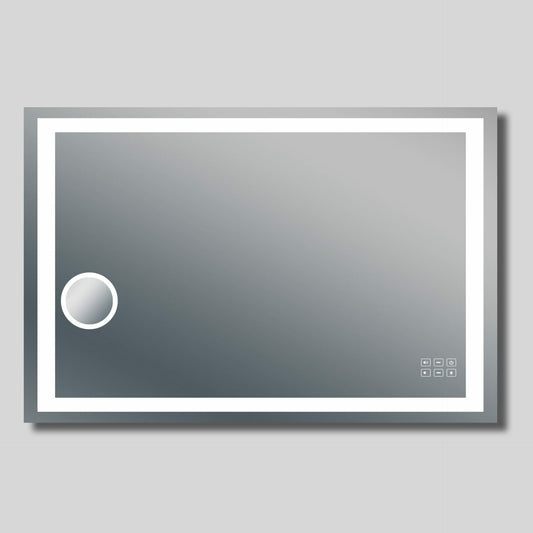 ART- Bluetooth LED Frameless Mirror with Magnifier   - 1200x800mm  **Discontinued/Clearance Stock No Exchange or Refund