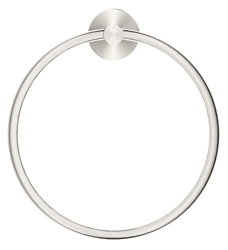 Mica Towel Ring - Brushed Nickel