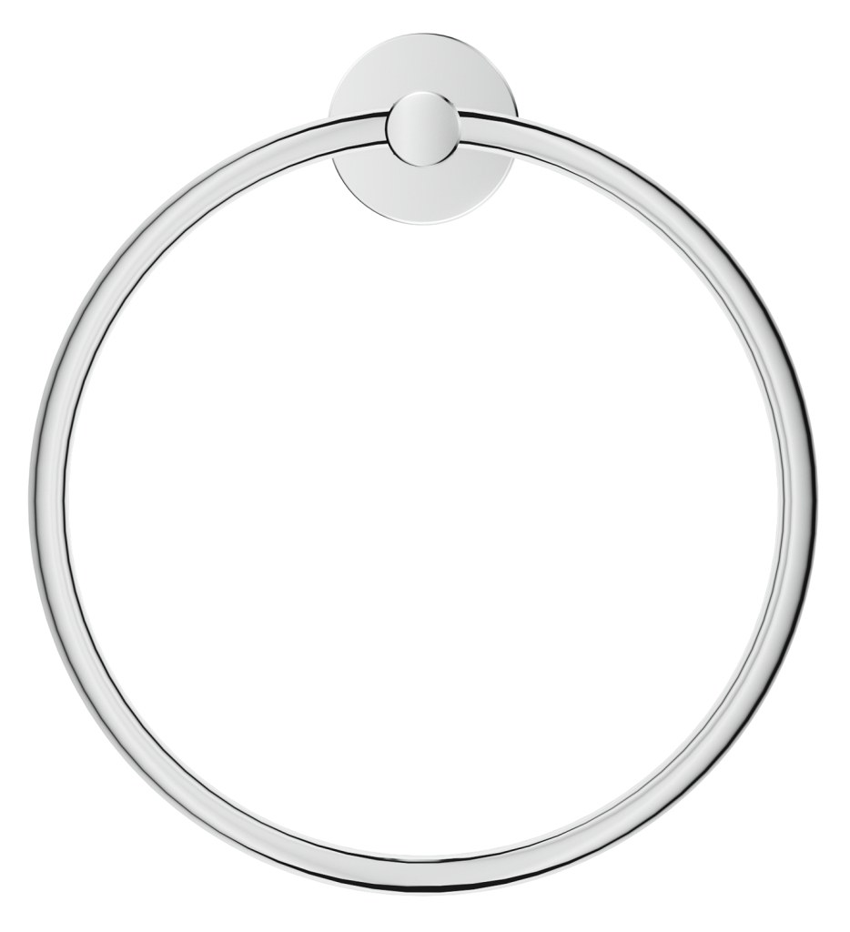 Mica Towel Ring - Chrome