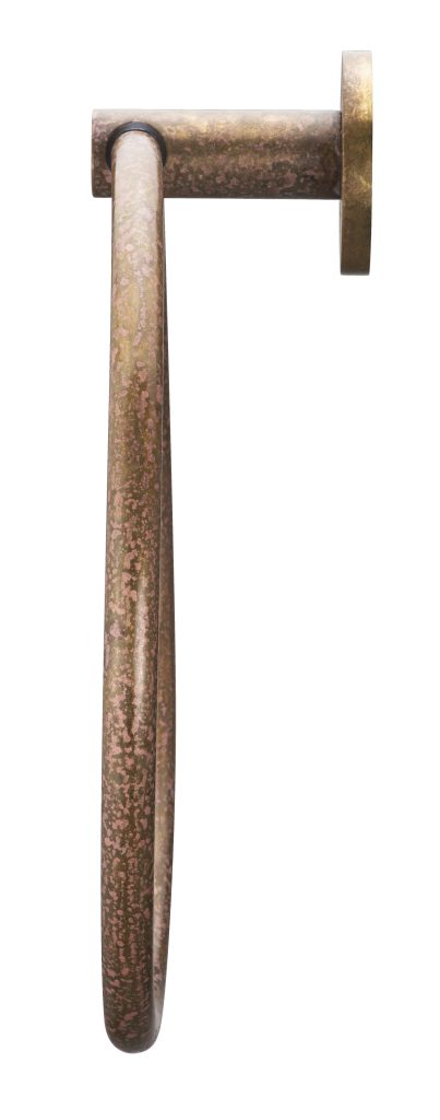 Mica Towel Ring - Living Brass