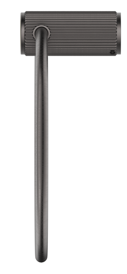Mica Fluted Towel Ring - Gunmetal