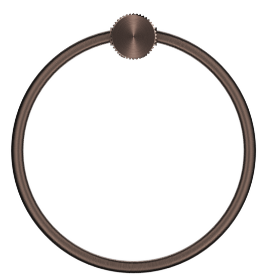 Mica Fluted Towel Ring - Dusk Bronze