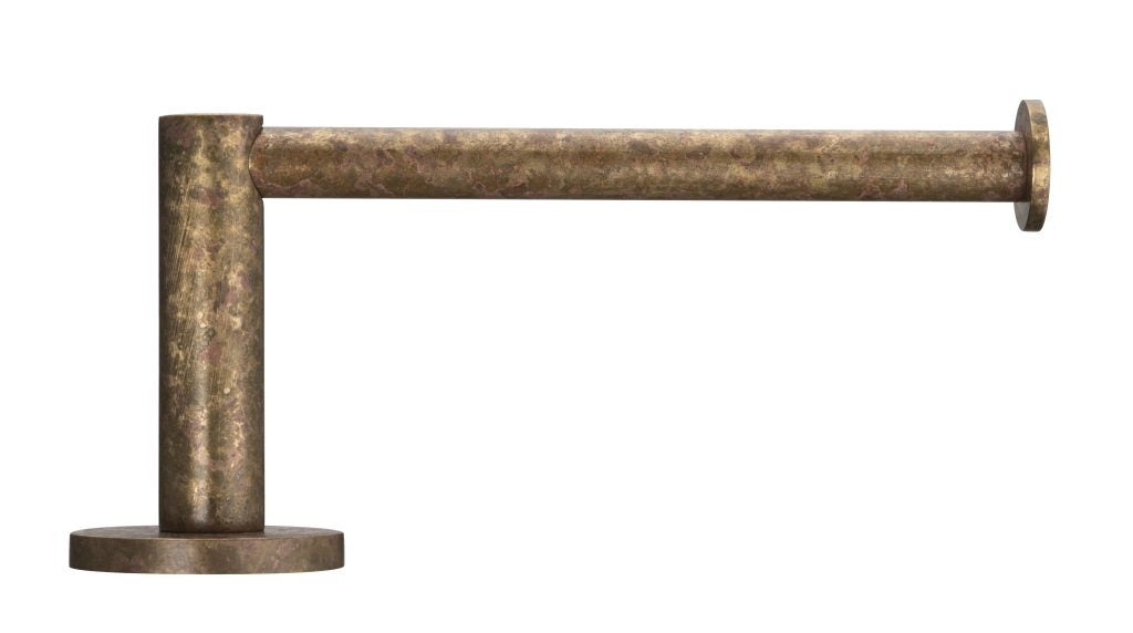 Mica Toilet Paper Holder - Living Brass
