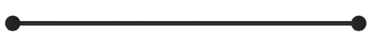 Mica Fluted Single Towel Rail - 800mm - Black