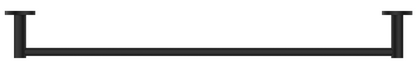 Mica Single Towel Rail - 800mm - Black