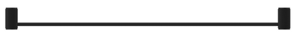 Mica Fluted Single Towel Rail - 800mm - Black