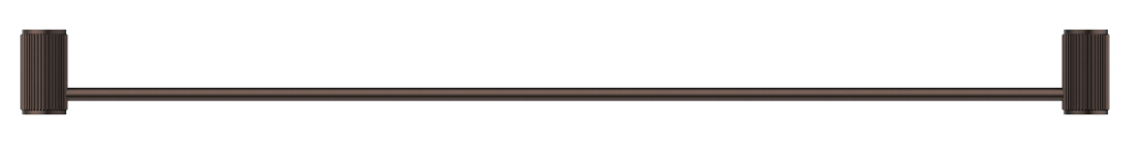 Mica Fluted Single Towel Rail - 800mm - Dusk Bronze