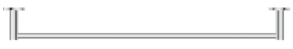 Mica Single Towel Rail - 600mm - Chrome