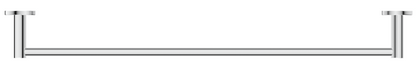 Mica Single Towel Rail - 600mm - Chrome