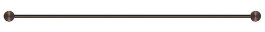 Mica Fluted Single Towel Rail - 800mm - Dusk Bronze