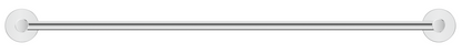 Mica Single Towel Rail - 600mm - Chrome