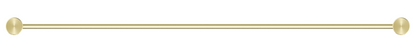 Mica Fluted Single Towel Rail - 800mm - French Gold