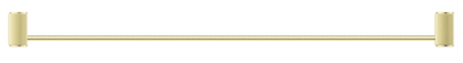 Mica Fluted Single Towel Rail - 800mm - French Gold