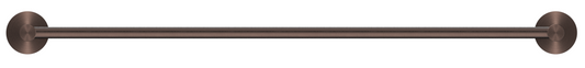 Mica Single Towel Rail - 600mm - Dusk Bronze