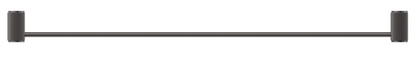 Mica Fluted Single Towel Rail - 800mm - Gunmetal