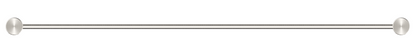 Mica Fluted Single Towel Rail - 800mm - Brushed Nickel