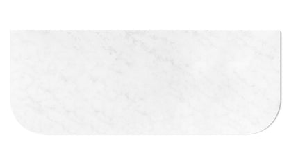 Bondi 1200x460x20 Solid Surface Cloudy Carrara Top No Hole