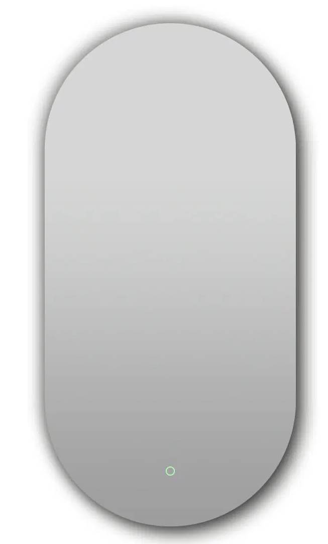 Oval Shape Backlit LED Frameless Mirror -  500x1000mm