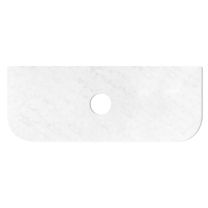 Bondi 1200mm Satin White Fluted Wall Hung Curve Cabinet Only
