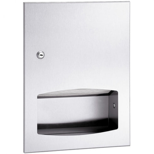 330mm W  Surface Mounted Paper Towel Dispenser - 330mm W x 441mm H x 105mm D - Satin
