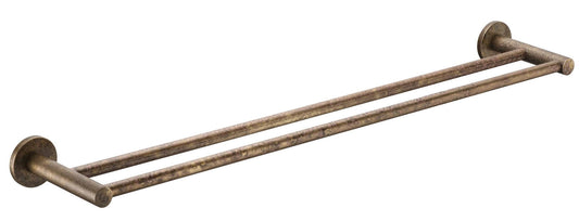 Mica Double Towel Rail - 800mm - Living Brass