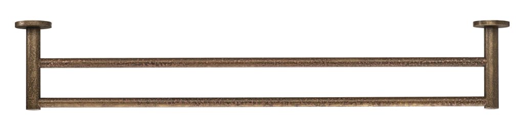 Mica Double Towel Rail - 800mm - Living Brass