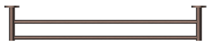 Mica Double Towel Rail - 800mm - Dusk Bronze