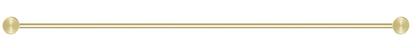 Mica Fluted Double Towel Rail - 800mm - French Gold