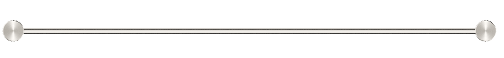 Mica Fluted Double Towel Rail - 800mm - Brushed Nickel
