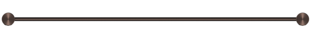 Mica Fluted Double Towel Rail - 800mm - Dusk Bronze
